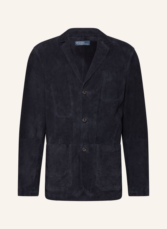 POLO RALPH LAUREN Leather jacket DARK BLUE