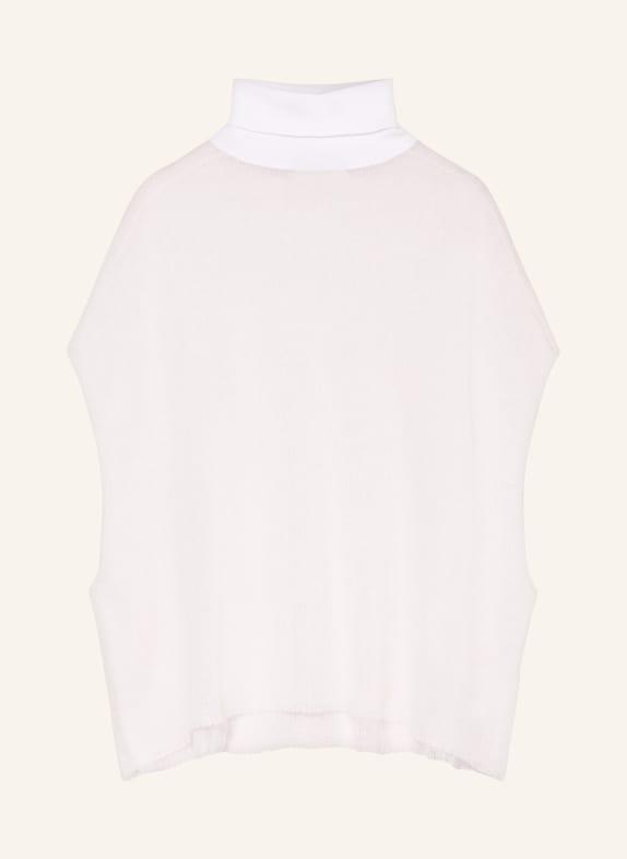 FABIANA FILIPPI Sweater vest with mohair WHITE