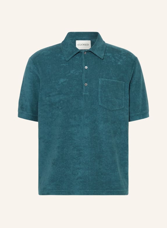 CLOSED Frottee-Poloshirt PETROL
