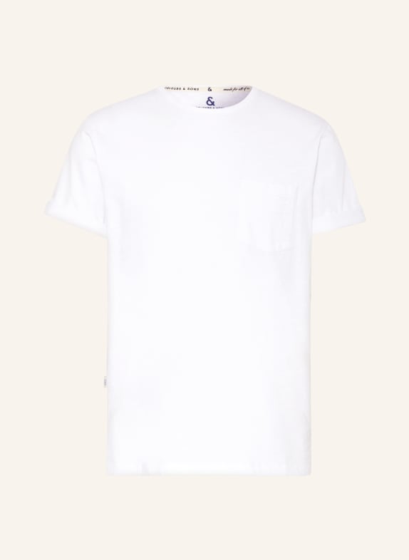 COLOURS & SONS T-Shirt WEISS