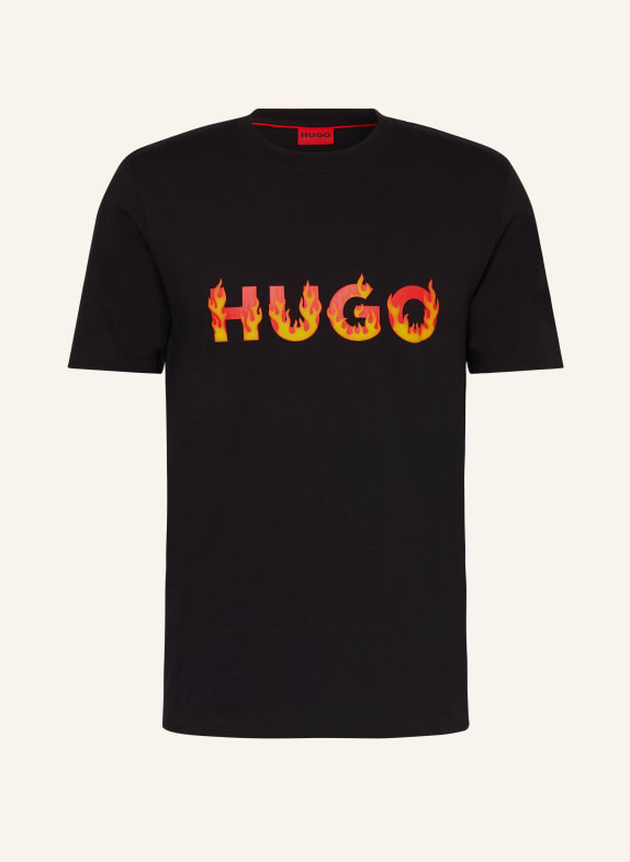 HUGO T-Shirt DANDA SCHWARZ