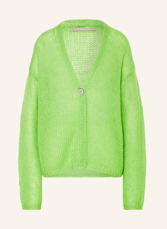 (THE MERCER) N.Y. Cardigan with mohair NEON GREEN