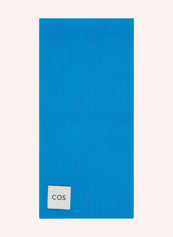 COS Scarf with cashmere LIGHT BLUE