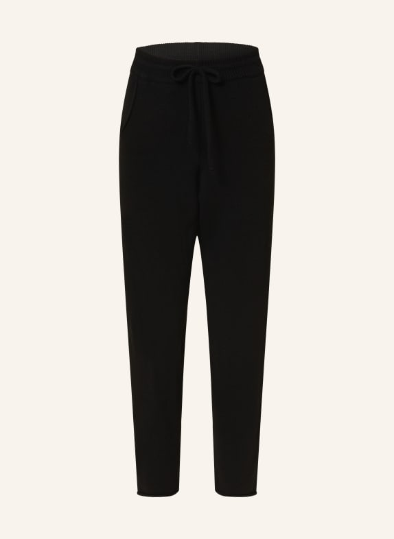 by Aylin Koenig Knit trousers JULES in jogger style made of merino wool BLACK