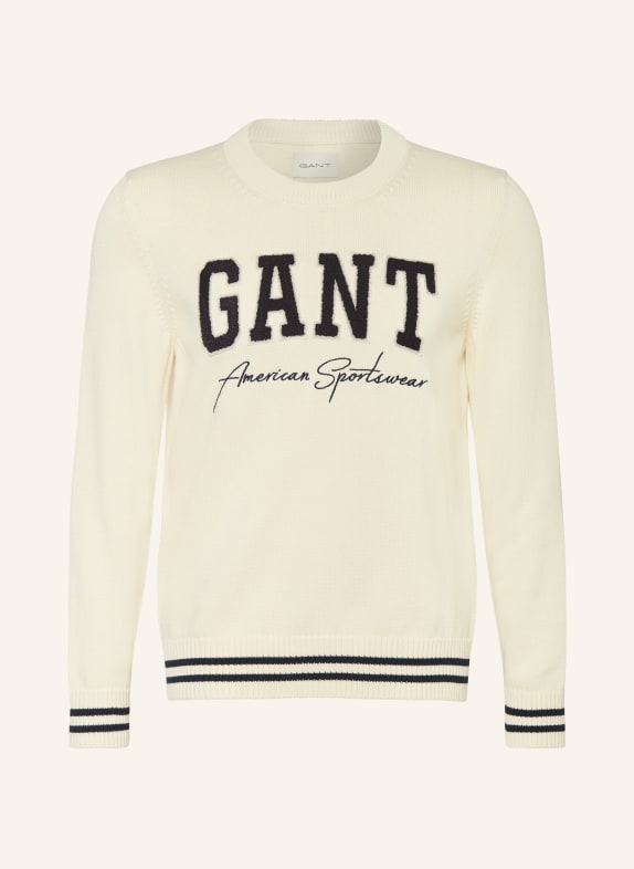 GANT Sweater CREAM/ BLACK