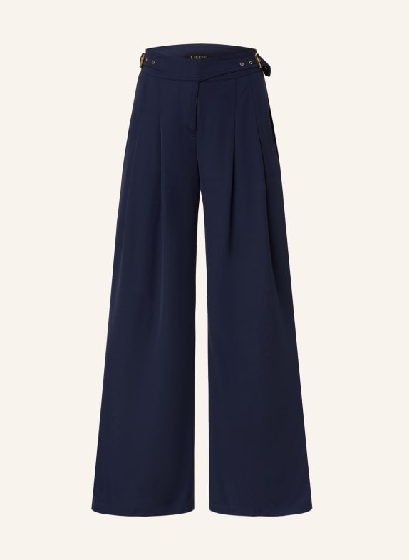 LAUREN RALPH LAUREN Marlenehose aus Jersey DUNKELBLAU