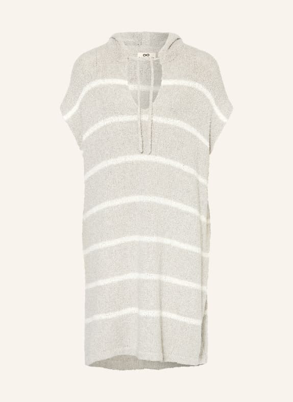 SMINFINITY Knit dress LIGHT GRAY/ WHITE