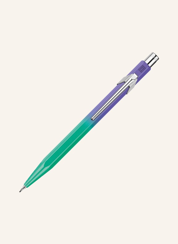 CARAN d'ACHE Set of 2 BOREALIS: Ballpoint pen 849 and mechanical pencil 844 PURPLE/ MINT