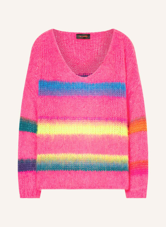 miss goodlife Oversized sweater PINK/ NEON YELLOW/ BLUE