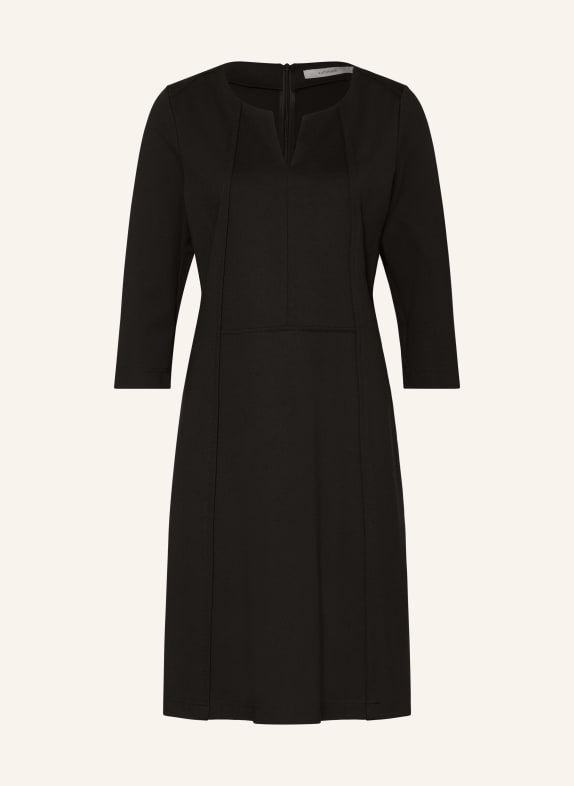 summum woman Sheath dress with 3/4 sleeves BLACK