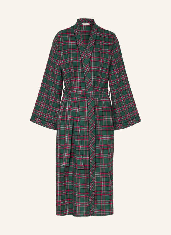 cyberjammies Women’s bathrobe WHISTLER DARK GREEN/ RED/ BLACK
