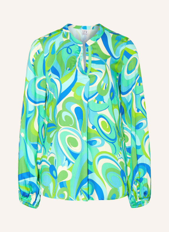 Emily VAN DEN BERGH Shirt blouse NEON GREEN/ LIGHT BLUE/ BLUE