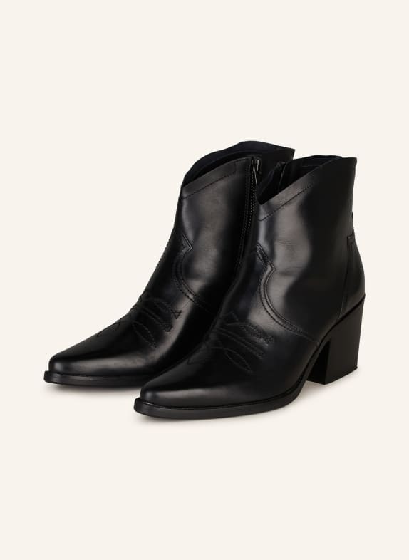 paul green Ankle boots BLACK