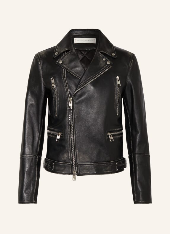 Alexander McQUEEN Leather jacket BLACK