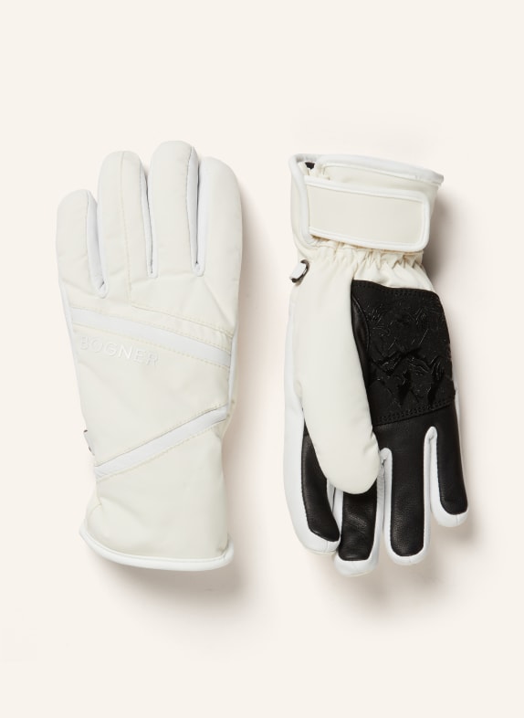 BOGNER Ski gloves HILLA WHITE/ BLACK