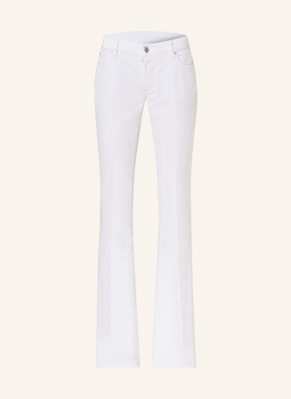 DSQUARED2 Jeansy flare 100 WHITE