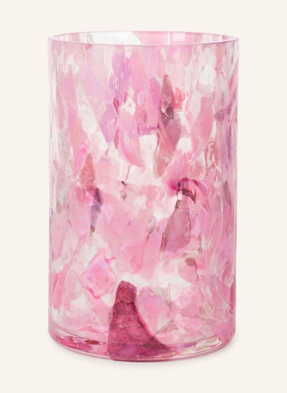 STORIES OF ITALY Vase WATERCOLOR RUBY TALL PINK