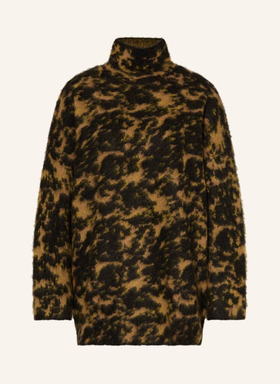 COS Sweater with alpaca LIGHT ORANGE/ BLACK