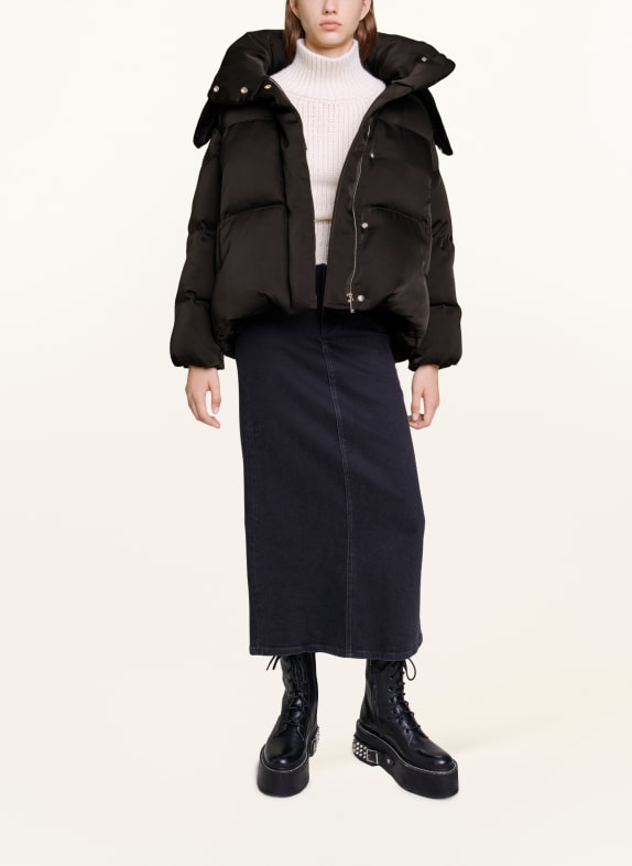 maje Steppjacke mit abnehmbarer Kapuze SCHWARZ