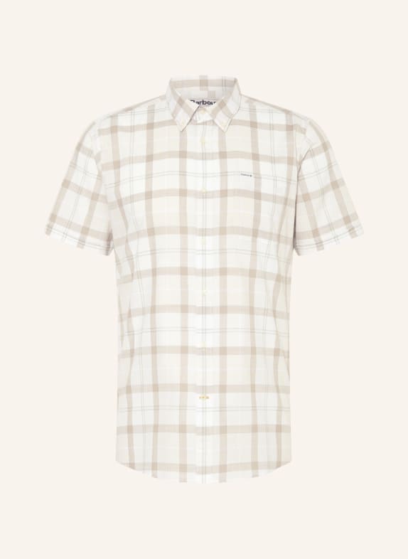 Barbour Oxford shirt tailored fit WHITE/ TAUPE/ LIGHT GREEN