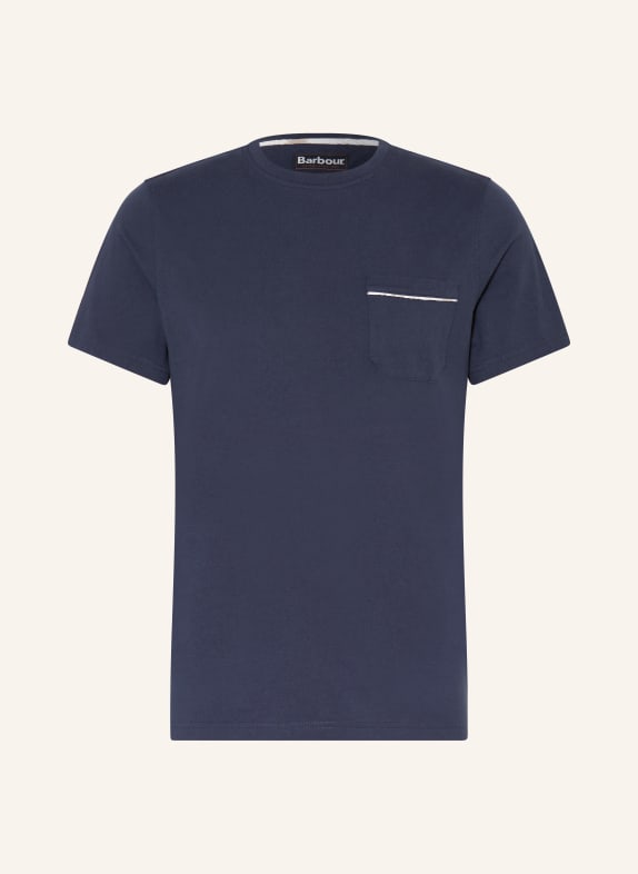 Barbour T-shirt GRANATOWY