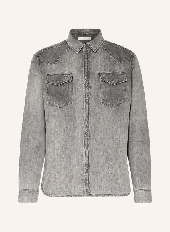 ALLSAINTS Jeansowa koszula wierzchnia ORBIT SZARY