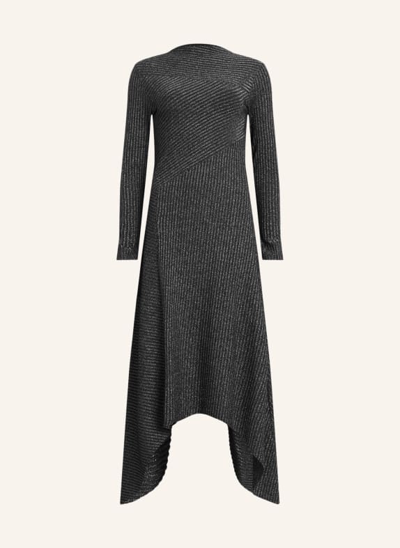 ALLSAINTS Strickkleid GIA mit Cut-out SCHWARZ/ SILBER