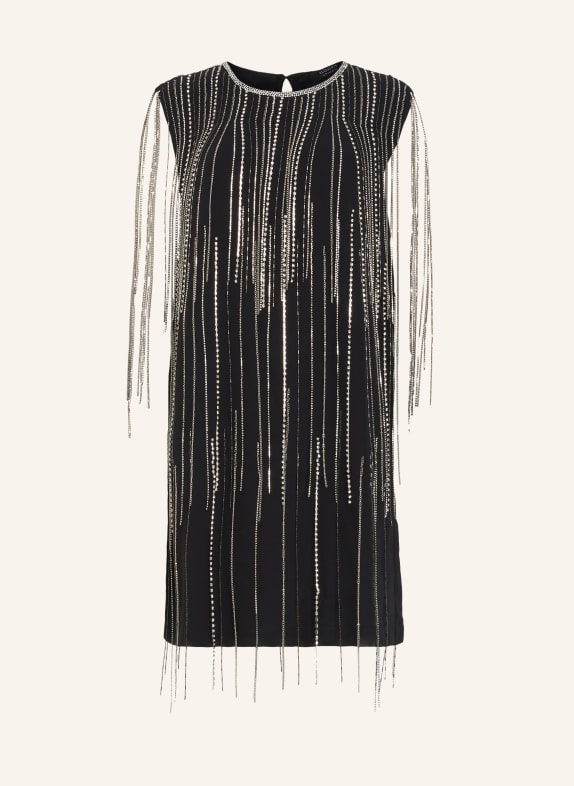 ALLSAINTS Kleid ILIA DIAMANTE mit Schmucksteinen SCHWARZ