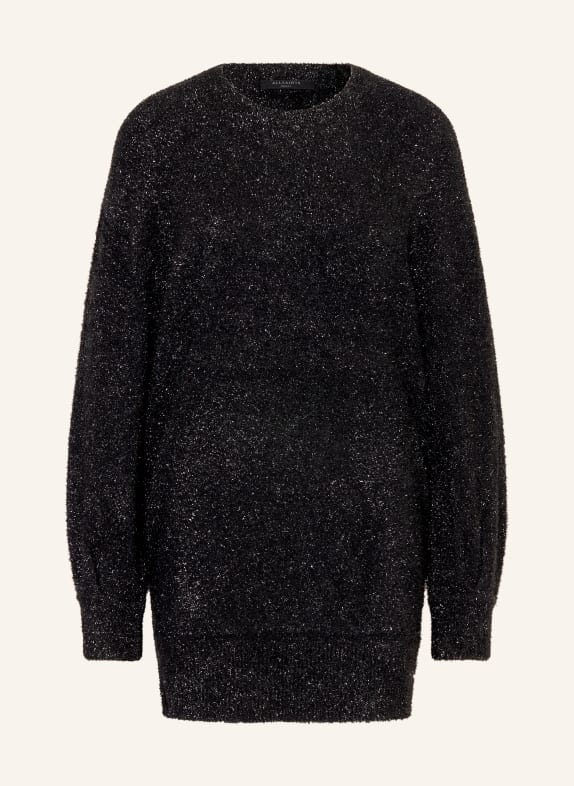 ALLSAINTS Strickkleid DAZZLE mit Glitzergarn SCHWARZ