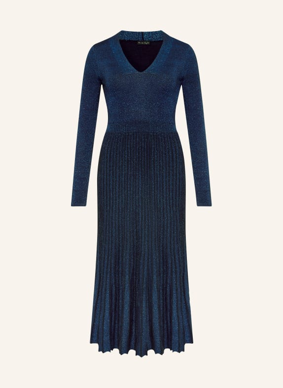 Phase Eight Strickkleid JESSAMIN mit Glitzergarn BLAU/ SCHWARZ