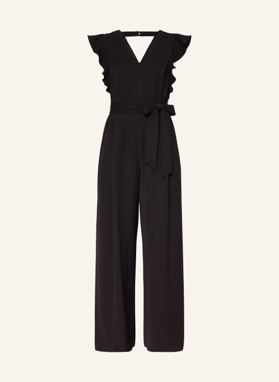 Phase Eight Jumpsuit KALLIE with frills BLACK