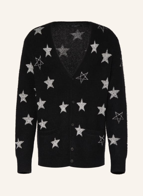 ALLSAINTS Strickjacke ODYSSEY SCHWARZ/ WEISS