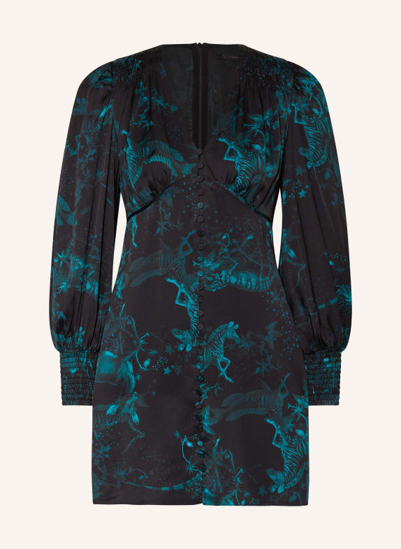 ALLSAINTS Etuikleid AUDEN COSMIC SCHWARZ/ TÜRKIS