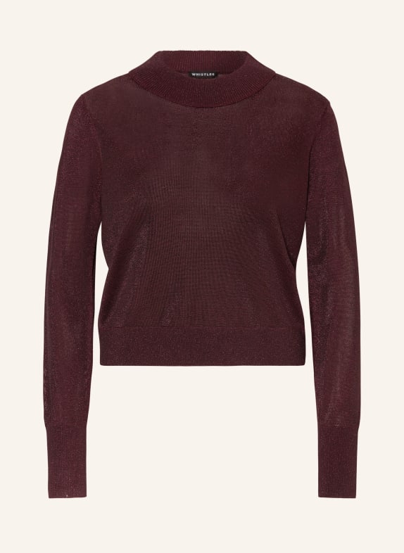 WHISTLES Pullover DUNKELROT