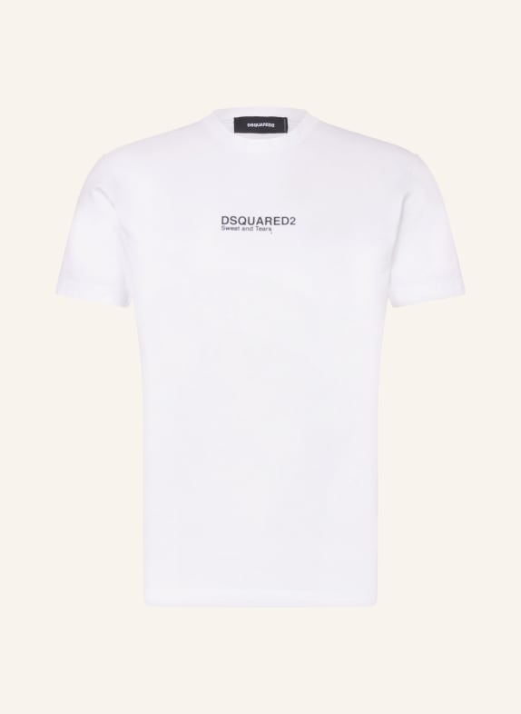 DSQUARED2 T-Shirt SWEAT AND TEARS WEISS