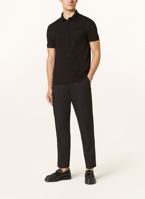 LACOSTE Piqué poloshirt ZWART