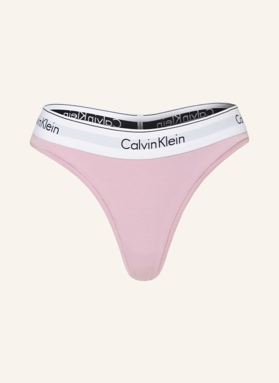 Calvin Klein Stringi MODERN COTTON JASNOFIOLETOWY