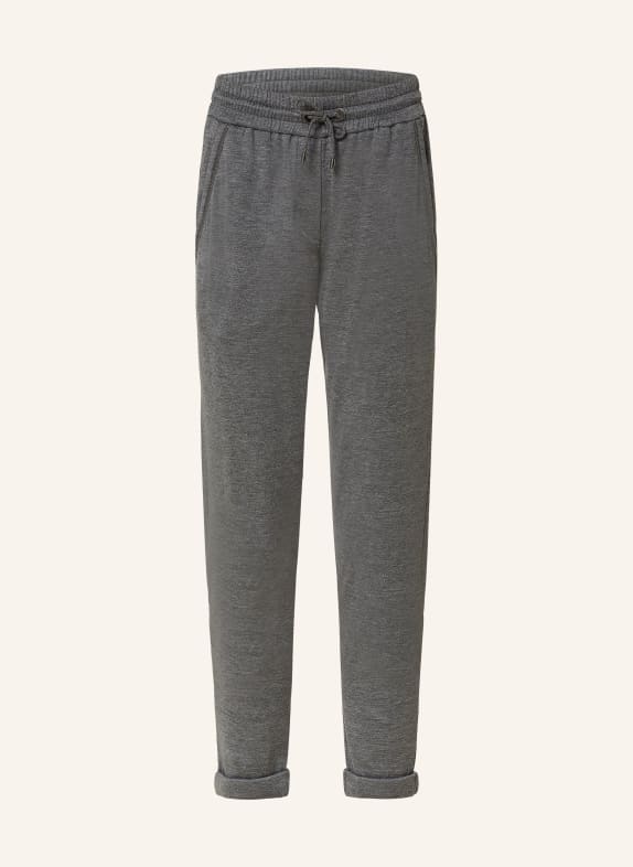 BRUNELLO CUCINELLI Sweatpants with silk GRAY