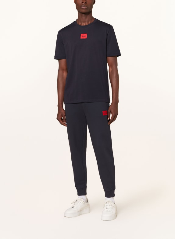 HUGO T-shirt DIRAGOLINO212 DONKERBLAUW