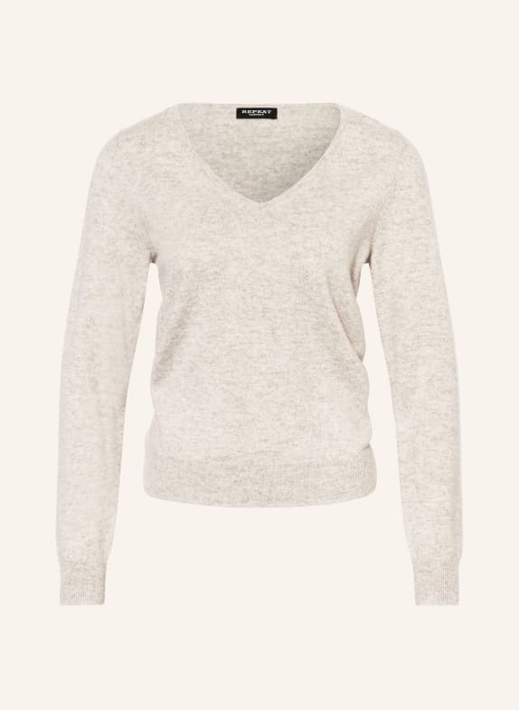 REPEAT Cashmere-Pullover HELLBRAUN