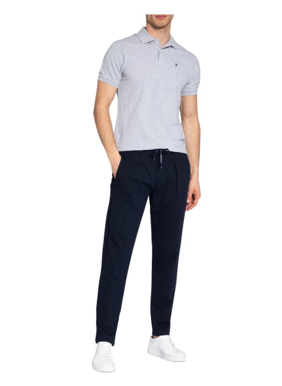 HACKETT LONDON Piqué-Poloshirt Slim Fit HELLGRAU
