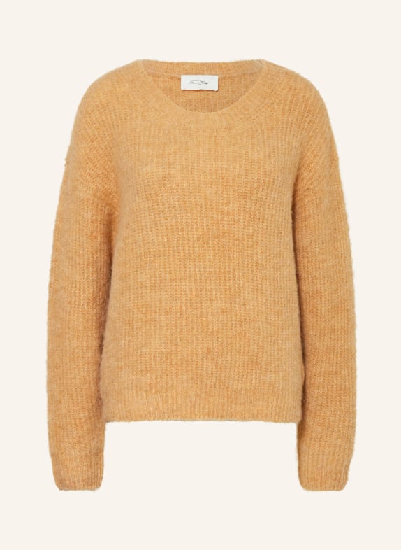 American Vintage Sweater EAST with alpaca LIGHT ORANGE