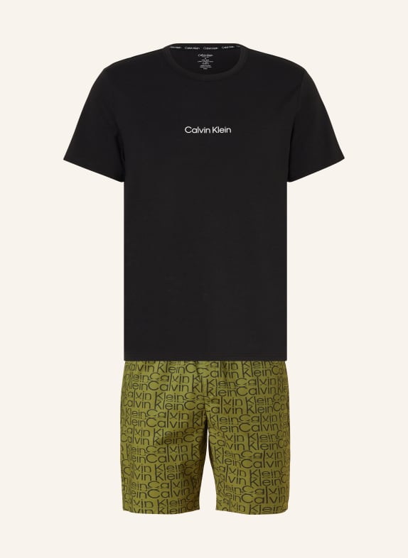 Calvin Klein Shorty-Schlafanzug MODERN STRUCTURE SCHWARZ/ OLIV