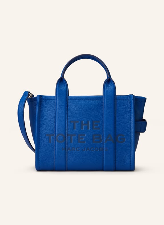 MARC JACOBS Shopper THE SMALL TOTE BAG LEATHER MODRÁ