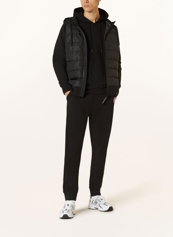 CANADA GOOSE Sweatpants HURON SCHWARZ