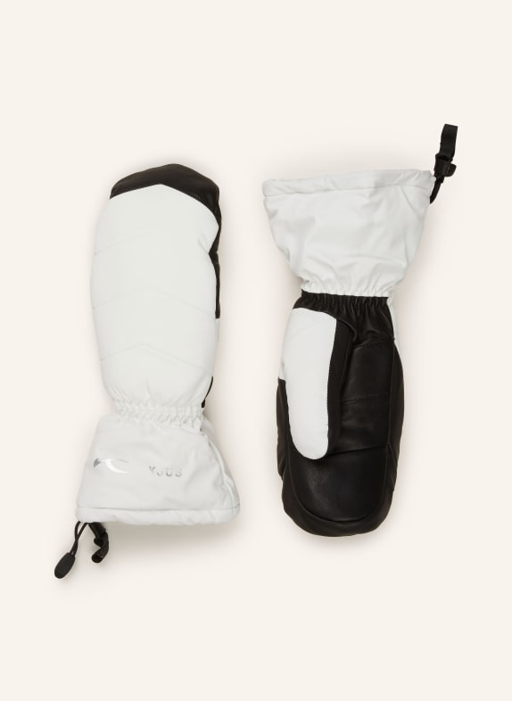 KJUS Ski gloves WHITE/ BLACK