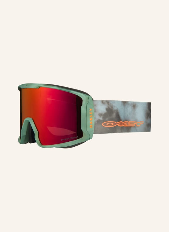 OAKLEY Ski goggles LINE MINER™ 7070F3 - GREEN/ ORANGE MIRRORED