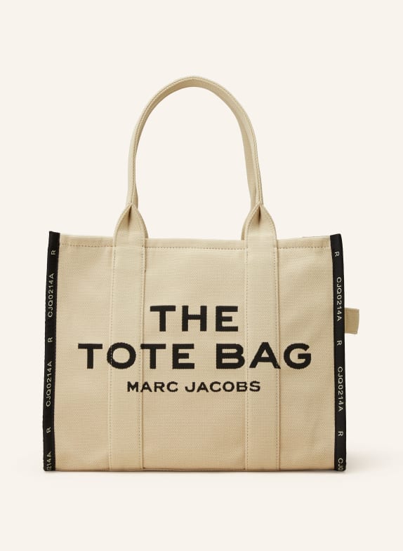 MARC JACOBS Shopper THE TOTE BAG L CREME/ SCHWARZ