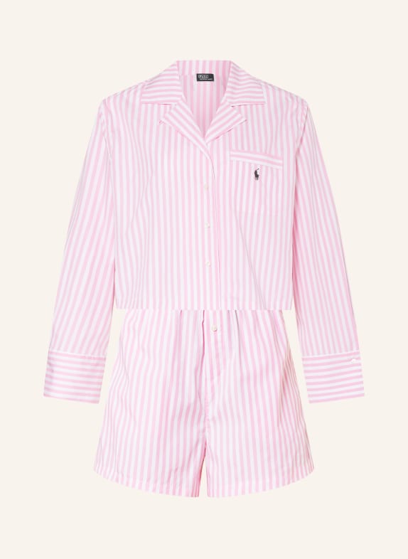POLO RALPH LAUREN Pajamas PINK/ WHITE