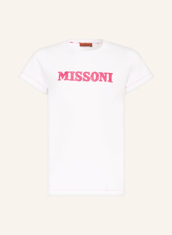 MISSONI T-Shirt mit Pailletten WEISS